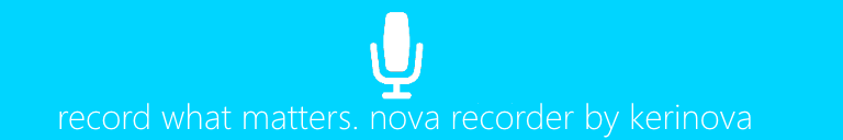 Nova Recorder ad